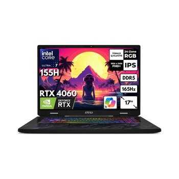Msi Pulse 17 Ai C1vfkg-083xtrfr7 Ultra 7-155h 32 Gb 2 Tb Ssd 8 Gb Rtx4060 17" Free Dos Dizüstü Bilgisayar
