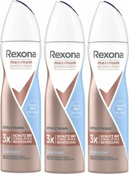 Rexona Clinical Maximum Protection Kadın Deodorant Clean Scent 96 Saat Koruma 150 Ml X 3 Adet - Yeni