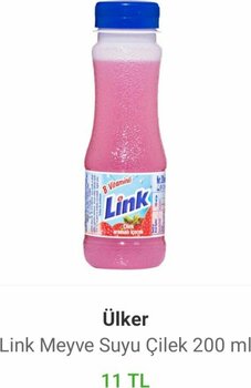 Link Meyveli İçecek Çilek 200 Ml