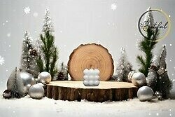 Beetiful Dekoratif Kare Bubble Beyaz Mum (Kokulu) 1 Adet