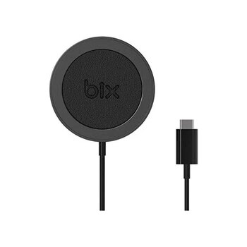 Bix BXMG15 Type-C Siyah Hızlı Şarj 15 W Kablosuz Şarj Cihazı