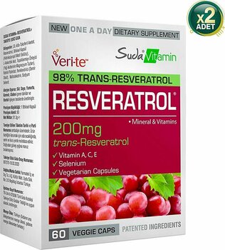 Suda Vitamin Resveratrol 200 Mg 60 Kapsül 2 Adet - Aromasız