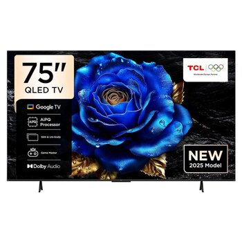 Tcl 75t6c 75 İnç 4k Qled Google Tv – Hdr10+ & Dolby Vision Destekli, Aipq İşlemcili, Akıllı Tv