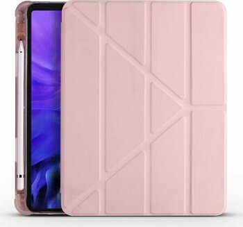 Apple iPad Air 4 Kılıf 10.9" Kalem Bölmeli Smart Standlı Tablet Kılıfı Rose Gold - iPad Air 4. Nesil 10.9"