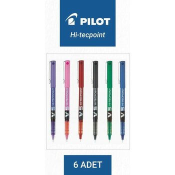Pilot Pılot V5 Pure Liquid 6 Renk Set - Renkli
