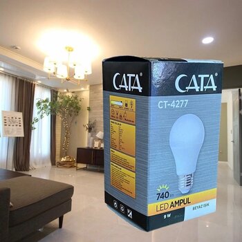 Cata Ct-4277 5 Adet 9 Watt Led Ampul E27 Duy Beyaz Işık