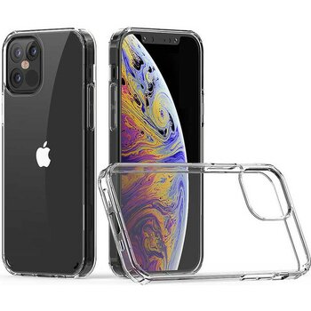 Caseart Apple iPhone 12 Pro Kapak Sert Silikon Şeffaf Kılıf