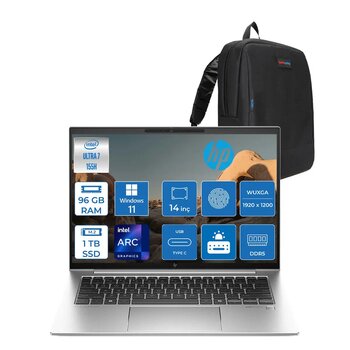 Hp Elitebook 840 G11 Wolfpro Intel Ultra7-155h Aı 96gb Ddr5 1tb Ssd 14"Wuxga (1920 X 1200), Ips 400nits Windows11pro Dizüstü Bilgisayar Bb2rk8esw30+Zettaçanta