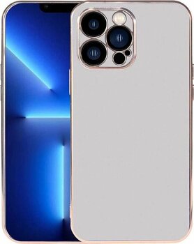 Noktaks - Iphone Uyumlu 13 Pro - Kılıf Kamera Korumalı Renkli Viyana Kapak - Gümüş Sadece Kılıf