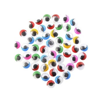 Vagon Renkli Oynar Göz 15 mm 60 Adet