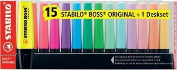 Stabilo Fosforlu Kalem Boss Orıgınal 15 Li Set 7015-01 - Renkli