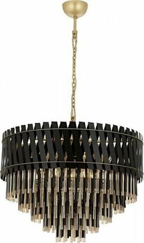 Avonnı AV-60354-80BSY Siyah Boyalı Klasik Avize E27 Metal Cam 80CM