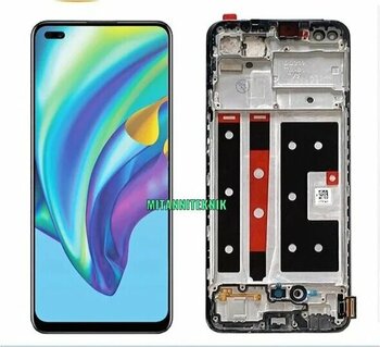 Oppo Reno 4 Reno 4 Lite Lcd Ekran Dokunmatik Çıtalı Tft Copy Siyah-çıtalı