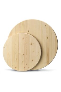 Atolye 10 Yuvarlak Masa Tablası- Yuvarlak Ahşap Tabla- Sehpa Tablası-35cm