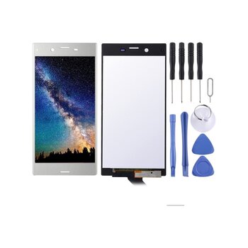 Cbtx Lcd Ekran + Sony Xperia Xz Gümüş Uyumlu Dokunmatik Panel Gümüş