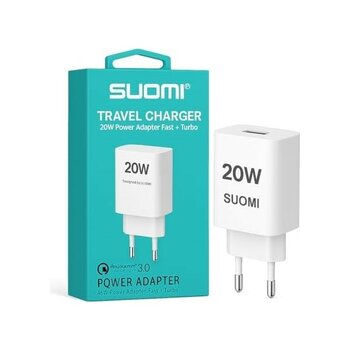 Suomı 20W Hızlı Şarj Adaptörü, Pd ve Qc 3.0, Type-C Kablo Dahil, Tüm Cihazlar, Uyumlu, 2 Port, Güvenlik Çipli, Beyaz - 0 - Siyah - 10 cm