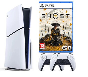 Sony Playstation 5 Slim +2.Kol Dualsense +Ps5 Ghost Of Yotei (Ithalatçı Garantili)