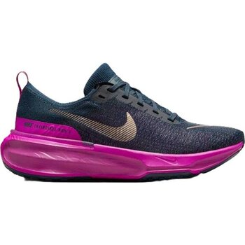 Nike Zoomx Invincible Run Flyknit 3 Road Running Unisex Reflektörlü Koşu Antrenman Ayakkabısı Lacivert-Mor - Lacivert - Bordo - 39