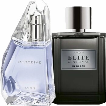 Avon Elite Gentleman In Black EDP 75 ml Erkek Parfüm Ve Perceive EDP 50 ml Kadın Parfüm Paketi