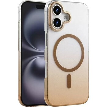 Iphone 16 Glossy Magsafe Kapak - Çöl Titanyum - (ClearEyelets)Black-RadiantOrchid