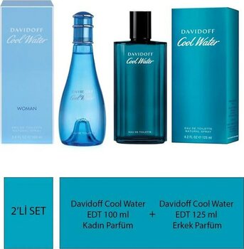 Davidoff Cool Water Edt 100 Ml Kadın Parfüm + Cool Water Edt 125 Ml Erkek Parfüm