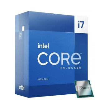 Intel I7-13700K 16 Core, 3.40GHZ, 30MB,125W, LGA1700, 13.nesil, Box, (Grafik Kart Var, Fan Yok)