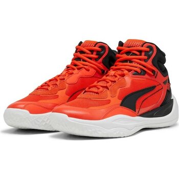 Puma Playmaker Pro Mid Basketbol Ayakkabısı Kırmızı Dış Materyal Özellikleri ile 46 Numara 37790212