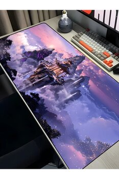 Charmbi Uçan Kale 40x90 ProControl Mouse Pad Gaming Mousepad Kaymaz Taban Büyük Oyuncu Ultra Pürüzsüz