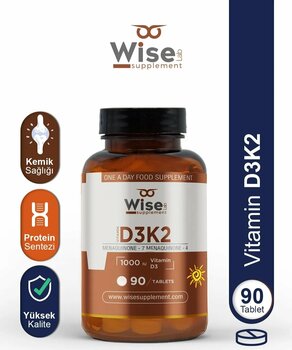 WiseLab Vitamin D3 + K2 90 Tablet