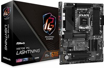 ASRock X670E PG Lightning ATX Anakart AMD AM5 Ryzen 8000 ve 7000, DDR5, 4x M.2 SSD, 4K 120Hz, AMD Expo, USB Type-C