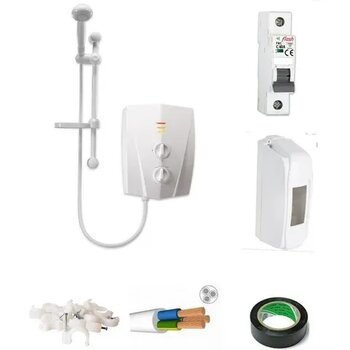 Veito V1200 10 m Kablolu Tam Takım Set Banyo Tipi Elektrikli Şofben