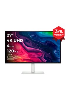 Dell 27 3840x2160 4K UHD 120Hz 4ms HDMI DP FreeSync Premium IPS Monitör