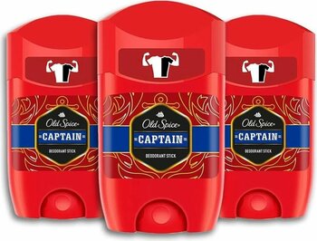 Old Spice Captain Deodorant Stick 50 Ml - 3 Adet