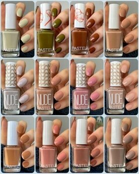 Pastel Kahve ve Nude Oje Seti 12 Farklı Renk Seçeneğiyle Manikür Keyfi