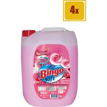 Bingo Soft Gülpembe Çamaşır Yumuşatıcısı 5 Lt 4'lü Set - 20 lt