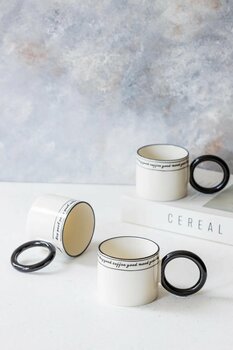 Home MİEN Halka Kulplu Premium Mood Porselen 3’lü Kupa Seti 270CC