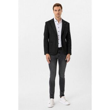 Süvari Slim Kalıp  Ceket - Siyah - 54