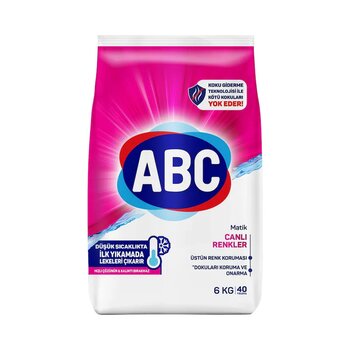 Abc Deterjan Matik Canlı Renkler 6 Kg