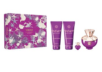 Versace Dylan Purple Edp 100 Ml + Body Lotion 100 Ml + Shower Gel 100 Ml + Edp 5 Ml