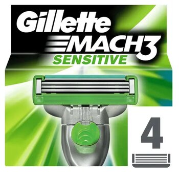 Gillette Mach3 Sensitive 4'lü Tıraş Bıçağı