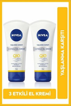 Nivea Q10 Yaşlanma Karşıtı El Kremi 75ml X2