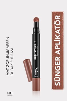Flormar Hafif Yapılı Mat Dudak Pudrası- Lightweight Lip Powder - 003 Dearest -
