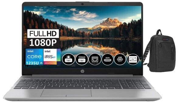 HP 250 G9 250G96Q8N9ES46 15.6 inç Intel Core i5 1235U 64 GB 512 GB SSD Intel Graphics Win 11 Professional