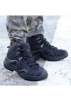 Scooter1492 Su Geçirmez Erkek Askeri Bot - Siyah Nubuk