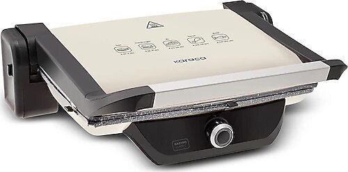 Karaca Gastro Classic Krem 2000 W Izgara ve Tost Makinesi