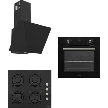 Vestel Siyah 3 Lü Ankastre Set  81 ( Af 7684 Ys - AO-6104 Ys - Ad 63340 S )