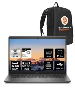 Dell Latitude 3440 I5-1235u 32gb Ram 512gb Ssd 14'' Fhd Fdos Dizüstü Bilgisayar & Per4 Çanta