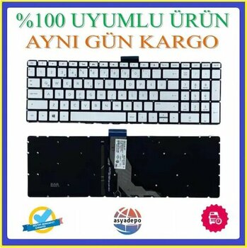 Hp Uyumlu Pavilion Gaming 15-ec0000 Klavye Tuş Takımı Gümüş Tr Işıklı V2