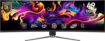 MSI MPG 491CQPX QD-OLED 49" 0.03 ms Dual QHD Curved 240 Hz Oyuncu Monitörü