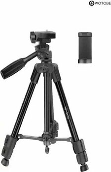360 Derece Ayarlanabilir 1.36 Metre Kumandalı Telefon Kamera Uyumlu Sabitleyici Tripod
